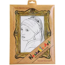 Ergün Collection Funny Mat - Johannes Vermeer Gırl Wıth A Pearl Earrıng 25 x 35 cm