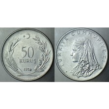 Banknoting Türkiye Cumhuriyeti 50 Kuruş 1974.