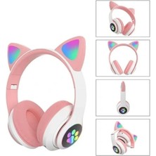 VeraGlobe Buğz Kedi Figürlü Bluetooth Kulaklık