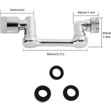 VeraGlobe Buğz Sunup SN-20341 1080 Derece Dönebilen Musluk-Duş Başlığı ( Buğz )