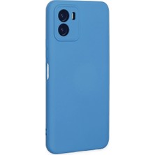 Epilons Vivo Y15S Kılıf Nano Içi Kadife Silikon - Mavi