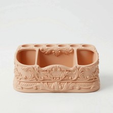 Atatuğ Hediyelik Antik Rokoko Esintili Dekoratif Makyaj ve Kozmetik Düzenleyici - Vintage Masa Üstü Organizer