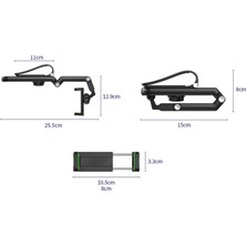 VeraGlobe Buğz 1080° Dönebilen Çok Fonksiyonlu Telefon Tutucu