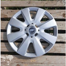 Yk Hyundai I20 / I10 / Accent Uyumlu 15 Inç Jant Kapağı 4'lü Takım Amblem Hediyeli