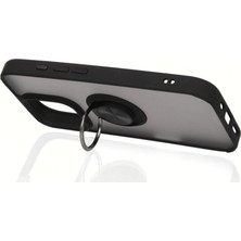 Epilons Iphone 16 Kılıf Montreal Yüzüklü Silikon Kapak - Kırmızı