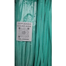 A084 KOD Mutkin Renk   Şönil 100 Lü Mint Yeşili 30 cm -🛍️ Yoğun Tüylü Hobi Çubuğu Tel El Işi 100 Lü Paket💐