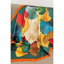 Koni Club Kadın Fular Sulu Boya Efektli Çiçek Desenli