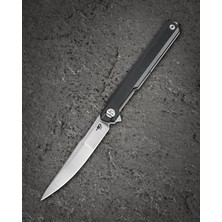 Bestech Knives Bestech Duoz BG65A Liner Lock Siyah G10 Sap 14C28N Çelik Çakı