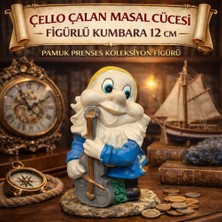 Çello Çalan Masal Cücesi Figürlü Kumbara 12 cm – Pamuk Prenses Koleksiyon Figürü