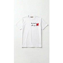 Hoxie Unisex Düz Renk Dijital Baskılı Bisiklet Yaka Basic Tişört