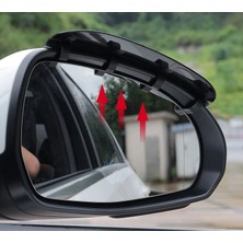 VeraGlobe Buğz Araba Ayna Yağmur Koruyucu Siper Karbon Desenli