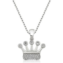 Noip 925 Ayar Gümüş Taç Kadın Gümüş Kolye T4216 (1204)