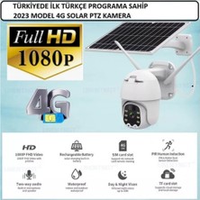 VeraGlobe Buğz Sim Kartlı 4g Ptz 360 Hareketli Solar Güneş Enerjili 1080P Kamera Türkçe Program Son Sürüm ( Buğz )