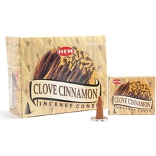 VeraGlobe Buğz Clove Cinnamon Aromalı Konik Tütsü