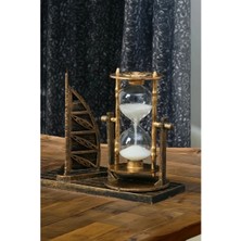 VeraGlobe Buğz Dekoratif Yelkenli Kum Saati