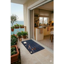 Deniz Kabuğu Desenli Kapı Önü ve Çok Amaçlı Paspas