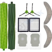 robotyedek Irobot Roomba Combo J7+ Plus, J9+ Plus Uyumlu Ana Fırça, Hepa Filtre, Yan Fırça, Mop, Toz Torbası 9 Parça