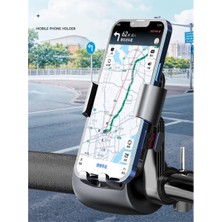VeraGlobe Buğz 360° Gidon Bisiklet Motosiklet Telefon Tutucu
