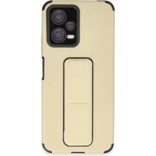 Buğz Xiaomi Poco X5 5g Kılıf Mega Standlı Silikon - Gold
