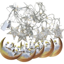 VeraGlobe Buğz A++ Tasarruflu Ramazan Süs Işığı Pencere Perde Balkon Uyumlu - Buğz