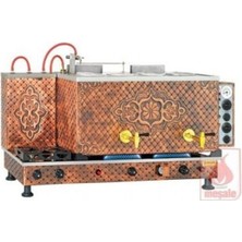 Meşale Çay Kazanı 4 Demlikli Antik Bakır