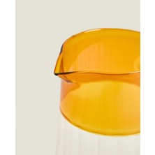 VeraGlobe Buğz Turuncu Detaylı Cam Sürahi 1600 ml