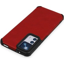 Epilons Mi 12T Kılıf Loop Deri Silikon - Kırmızı