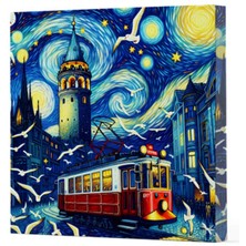 Ergün Collection Van Gogh 1 Galata - Çizgisiz Yan Boyamalı Defter