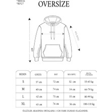 Sidelya Concept Erkek Yağ Yıkamalı Kapşonlu Double Oversize Üç Iplik Pamuklu Sweatshirt - Siyah