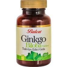 Balen Ginkgo Biloba 600 Mg X 60 Tablet - Bitkisel Takviye Edici Gıda (Orijinal Ürün)