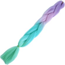 Ergün Collection Afrika Örgülük Ombreli Sen 100 Gr. / Lila / Pembe / Turkuaz Mavi / Soft Yeşil