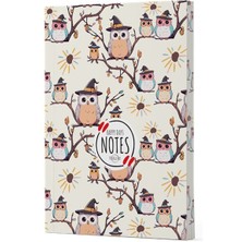 Ergün Collection Baykuş 7 - Yan Boyamalı Çizgili Defter