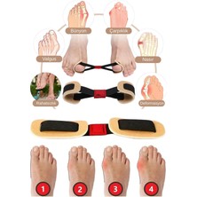 Tonkut Ayak Baş Parmak Egzersiz Lastiği Hallux Valgus Bunyon Düzeltici Güçlendirici Aparat