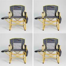 Kılıçaslan Camp Madfox 4'lü Sitcommand  G92 Katlanabilir Kamp Sandalye Seti