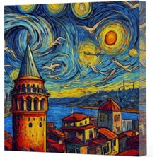 Lisinya Van Gogh 5 Galata - Çizgisiz Yan Boyamalı Defter