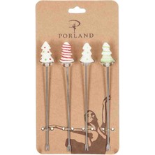 Porland Pinus 4lü Kokteyl Çatalı 11 cm