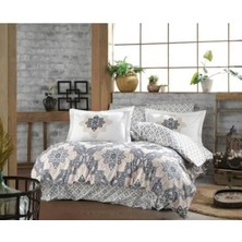 Ergün Collection Kingsize Poplin Nev Amanda Gri