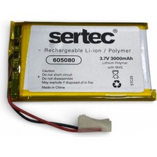 LTG Nova 605080 3.7V 3000 Mah Li-Polymer Pil (DEVRELI/1.5A)