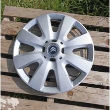 Yk Citroen C-Elysee / C2 / C3 / C4 / Berlingo / Nemo 15 Inç Uyumlu Jant Kapağı 4'lü Takım Amblem Hediyeli