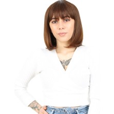 Ergün Collection Küt Kahküllü Fiber Sen Peruk / Kahve Karamel