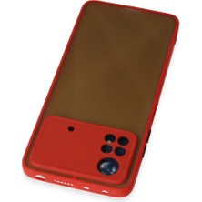 Epilons Poco X4 Pro 5g Kılıf Montreal Silikon Kapak - Kırmızı