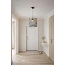 Zeniz Objects Modern Petek Desenli Sarkıt Avize | Dekoratif Minimal Tavan Lambası | LED Uyumlu Tasarım Avize