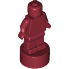 LEGO Minifigür Aksesuarları: Bordo Minik Minifigür Heykeli, Statuette / Trophy