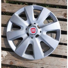 Yk Fiat Egea / Linea / Doblo / Fiorino / Punto 15 Inç Uyumlu Jant Kapağı 4'lü Takım Amblem Hediyeli