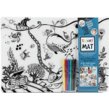 Ergün Collection Funny Mat - Çiftlik ve Derin Deniz 6'lı Kalem Hediyeli 30 x 40 cm