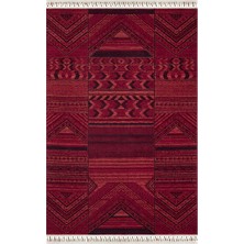 Pierre Cardin History HY09A Vintage Etnik Desenli Zelanda Yün Ile Dokunan Özel Tezgah Halı