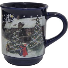 Hasyılmaz Vintage Christmas Kar Yağışı Temalı Porselen Kupa 9cm 005