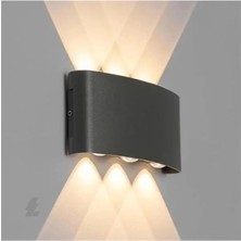 Nuvvo 220V Modern LED Duvar Apliği, Duvar, Bahçe, Merdiven Yol Aydınlatma, 6W, 3000K Gün Işığı
