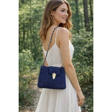 Carmen Mobilya El Yapımı Mini Örgü Omuz Çantası