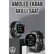 Derin Stok Akıllı Saat Bluetooth Bağlantılı Amoled Ekran Uyku Sağlık Takibi
